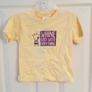 KIDS Tee Shirt NWT Whine Goes With Everything 3T